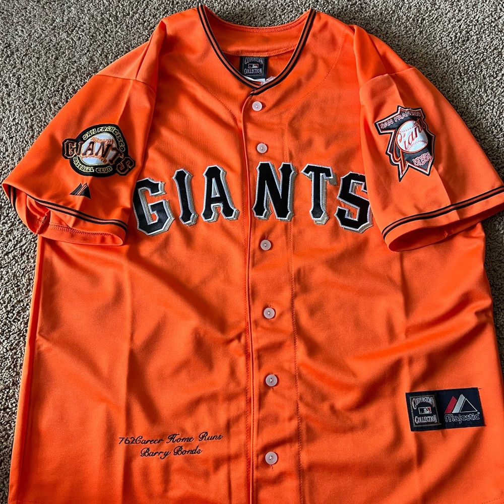 San Francisco Giant“Barry Bonds” 762 Career Home Run Cooperstown Jersey